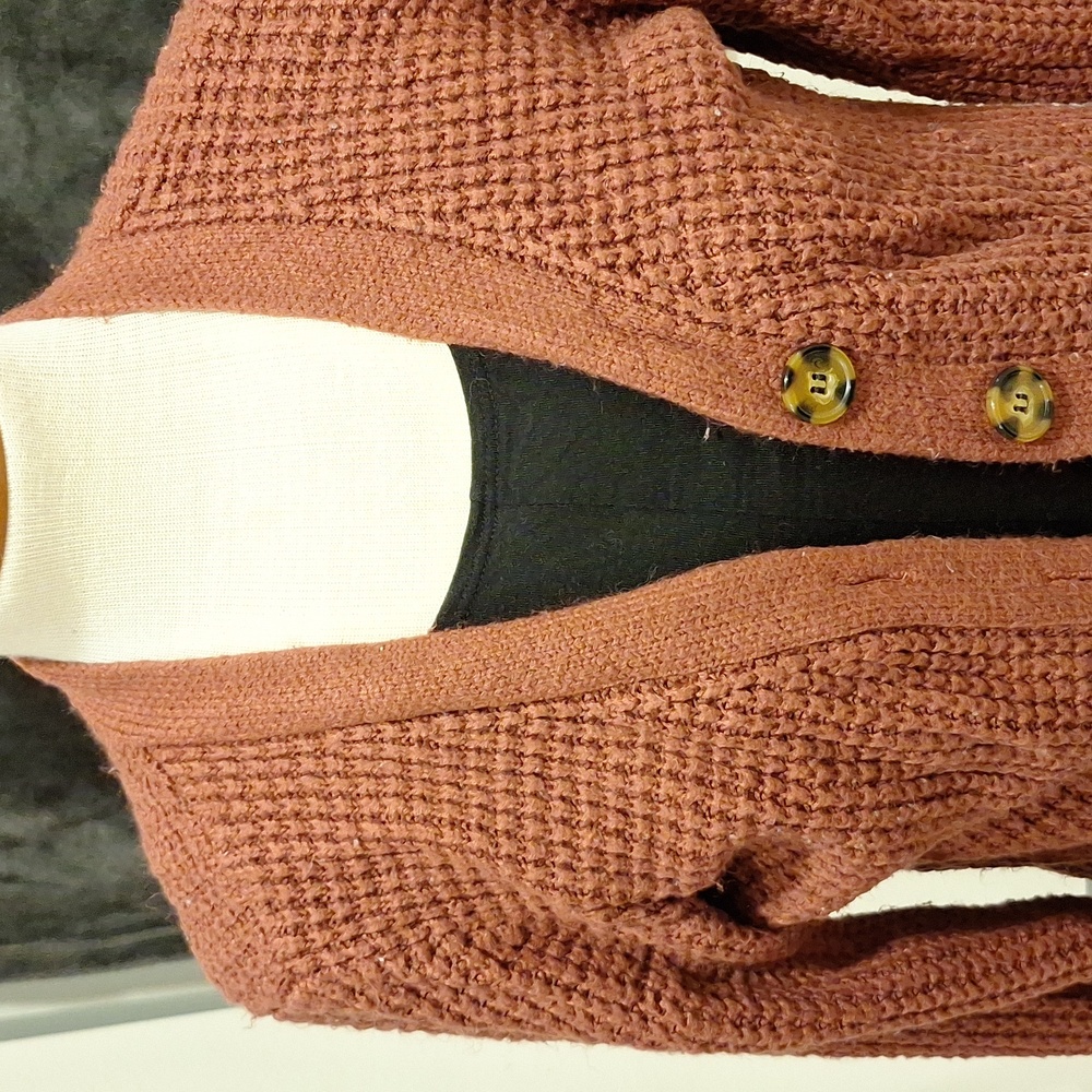 Rose button up sweater - Picture 2 of 3